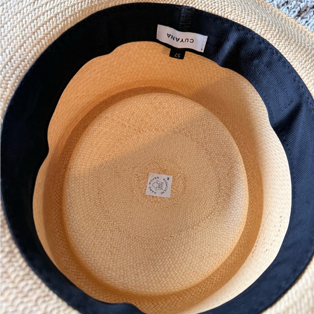 Cuyana Bolero Straw Hat with Black Band - Picture 2 of 3